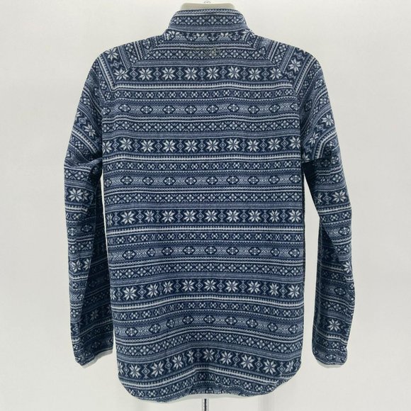 Peter Millar Warmth Blue White Snowflake 1/4 Zip L - Picture 3 of 7
